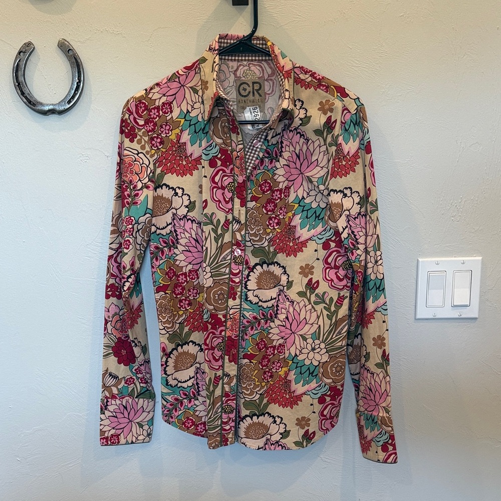 CR Ranchwear Floral Button Down Shirt